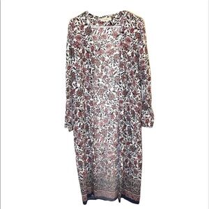 2/$30 Altar’d State - Floral Long Sleeve Kimono XS | Boho Lightweight Layer